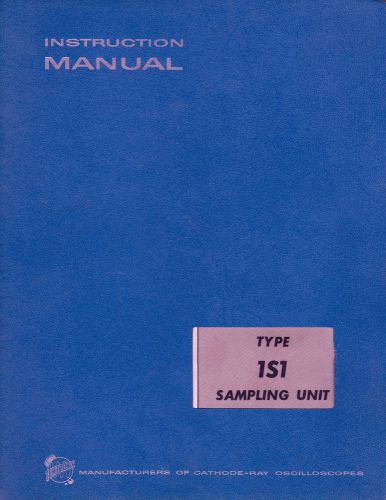 Tektronix (Tek) Type 1S1 Sampling Unit Instruction Manual, 070-0475-00
