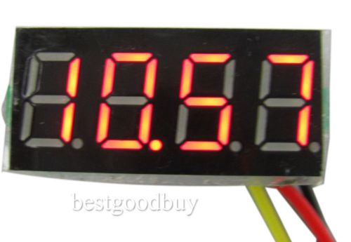 0.36&#039; 4 digit 3 lines 0-33v red digital display dc voltmeter digital voltmeter for sale