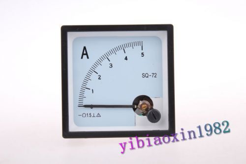 1pc  DC 5A High Quality Analog AMP Current Panel Meter