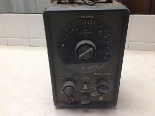 VINTAGE EICO 955 IN CIRCUIT CAPACITOR TESTER AS-PARTS NOT WORKING