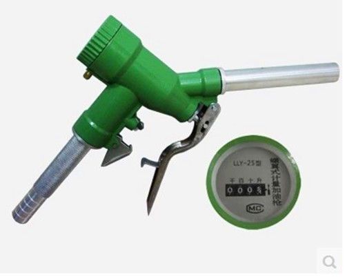 Fuel diesel petrol oil delivery gun nozzle dispenser with digital flow meter new for sale