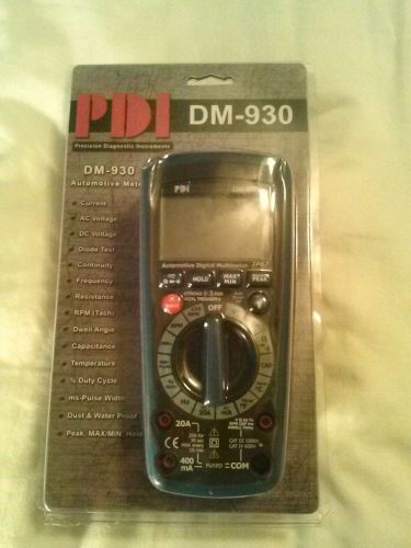 PDI DM-930 Automotive Multimeter CAT III 1000V, CAT IV 600V