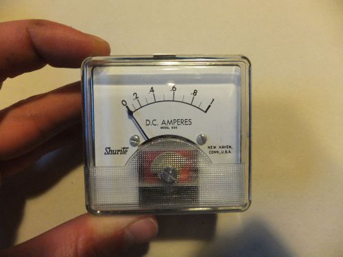 NOS Shurite panel meter model 850 - D.C. amperes