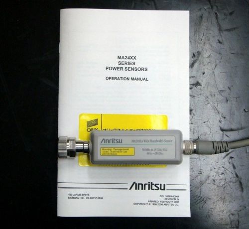 ANRITSU MA2491A 50MHz-18GHz Wideband Peak Power Senser