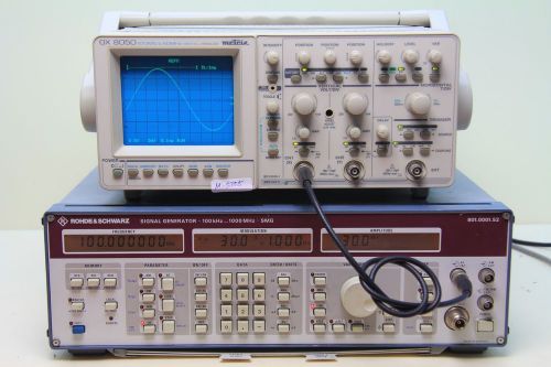 Metrix ox 8050 100ms/s 60mhz digital/analog oscilloscope(#m-5005 / n142392yeh ) for sale
