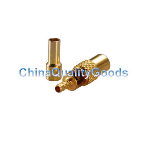 Mmcx crimp female jack straight connector for coax cable1.13,cable 1.37, rg178 for sale