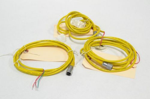LOT 3 NEW BANNER MQDC-306 ENGINEERING SENSOR CABLE 300V-AC 80IN LENGTH B236740