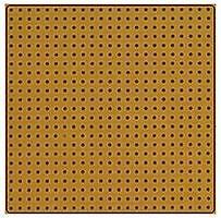 VECTOR ELECTRONICS 64P44WE PCB, Punchboard, No Clad, Pattern-P (1 piece)