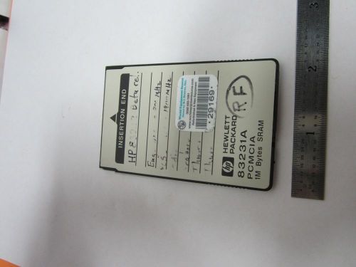 HP MEMORY CARD 83231A 1M PCMCIA BYTES SRAM  BIN#B2-C-72