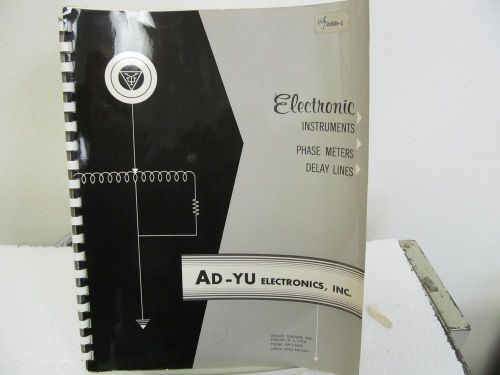 Ad-yu 205b1, 205b2, 205b3 precision phase detectors operating manual for sale