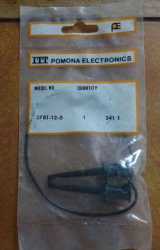Pomona electronics minigrabber test clip patch cord  12&#034; black for sale