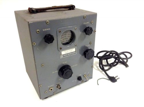 Vintage NASA Hewlett Packard 417A VHF Dectector Powers ON