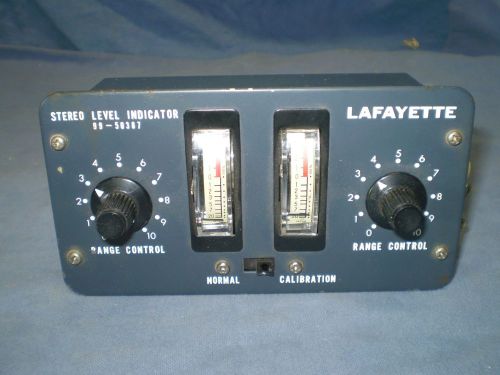 LAFAYETTE STEREO LEVEL INDICATOR  99-50387  MEASURES  6&#034; x 3 1/2&#034; x 2&#034;