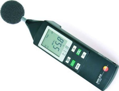 Testo 816 Sound Level Meter 8kHz 30 to 130dB 0563 8165