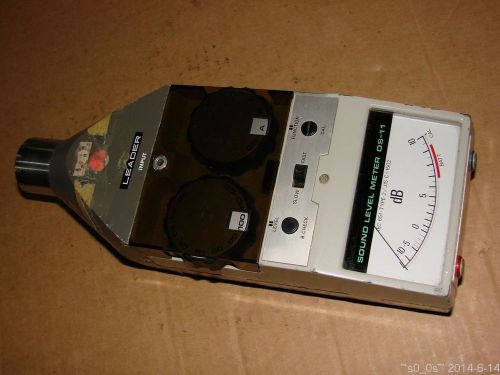 LEADER OS-11 Professional Classic Pointer indicator Sound Level Meter 25 130 dB