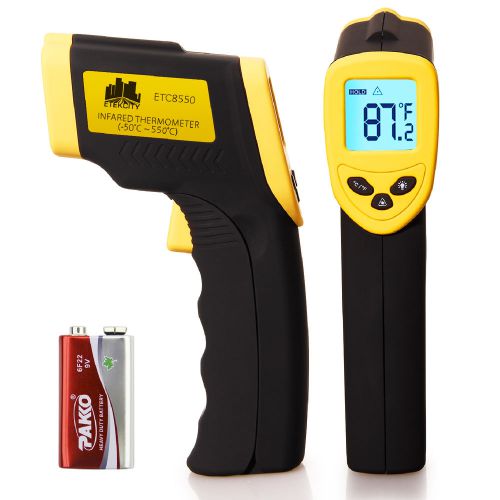 Non-contact ir infrared temperature gun thermometer laser point dt8550 fda fcc for sale