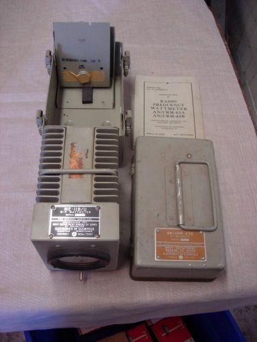 ELECTRONICS OF CLEARFIELD RADIO FREQUENCY WATTMETER AN/URM-43B - EXLT, COND.