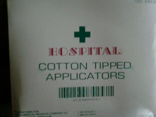 1000 hospital cotton tipped applicators 6 inch wood shaft 10 pacs of 100
