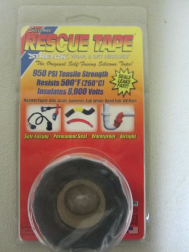 NEW! RESCUE TAPE Silicone Tape 1&#034; x 12&#039; Black RT1000201201USC FREE SHIPPING!!