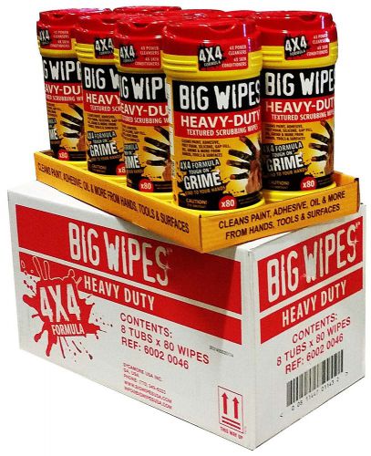 8 x big wipes heavy duty textured scrubbing wipes for sale