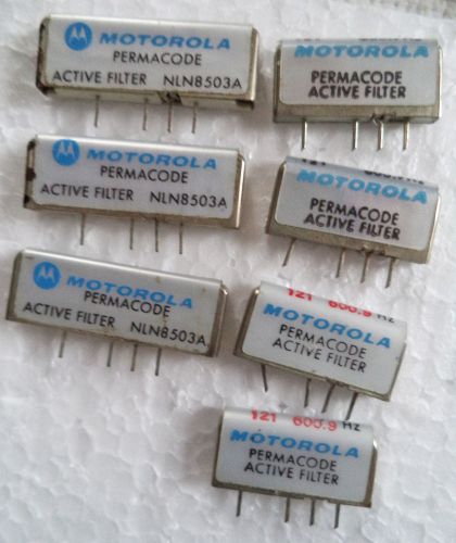 (7) Used Motorola Permacode Active Filter NLN8503A &amp; NLN7834A - All 600.9 Hz