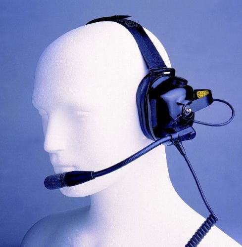 Motorola / David Clark BDN6645/BDN-6645 Heavy duty headset with ear cup PTT