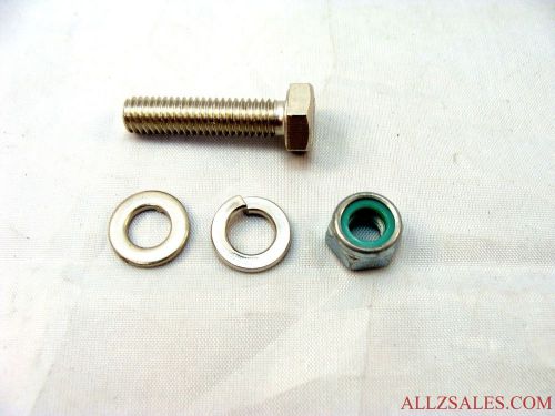 Bag of 28 metric bolts class 8.8, washers and locking nuts 6mm x 25mm for sale