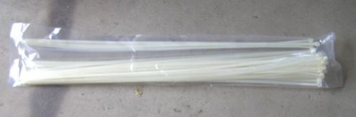 100  36 in nylon 175lb natural cable zip ty raps wire ties hvac wrap industrial for sale