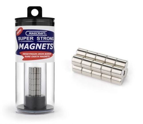 Magcraft 617 1/4&#034;x1/4&#034; Rare Earth Rod Magnets (20)