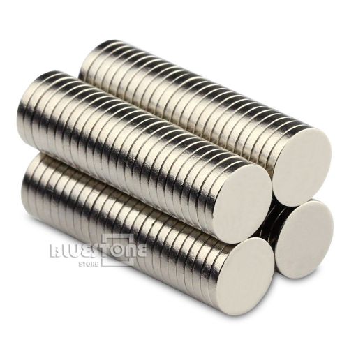 100pcs Strong Round Disc Magnet 10 * 1.5mm 0.39&#034; x0.06&#034; Neodymium Rare Earth N50