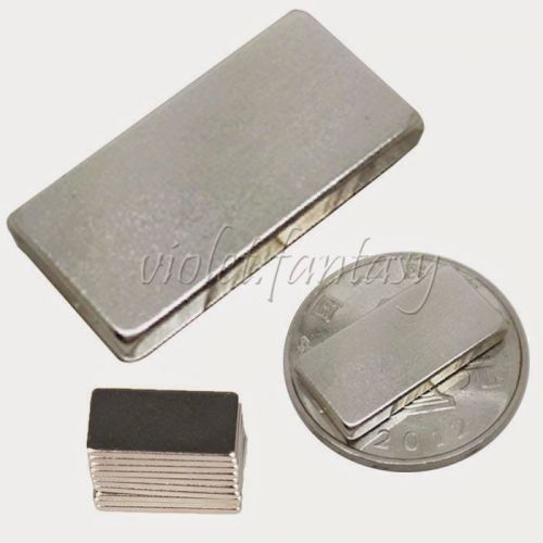 10 Pcs N35 Grade Strong Block Magnets NdFeB Rare Earth Neodymium N35 Magnets New