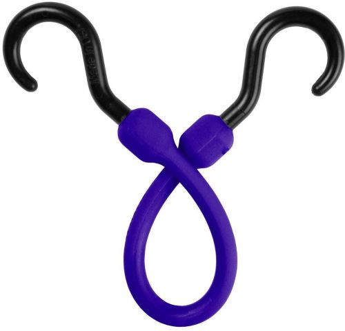 12-inch bungee cord with nylon hooks purple overall length safe stretch for sale