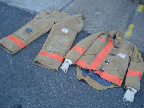 Set 40x31 Pants Jacket 38x33 Firefighter Turnout Gear MORNING PRIDE.....S32
