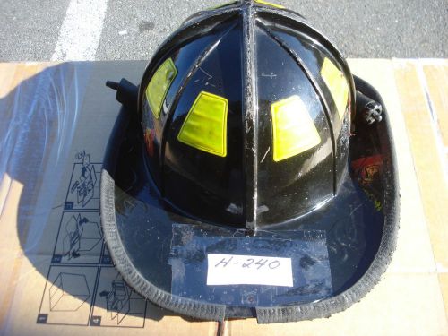 Cairns 1010 helmet black + inner liner firefighter turnout  fire gear......h-240 for sale