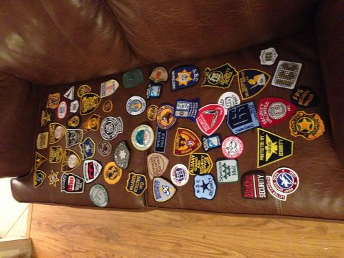 VINTAGE PATCH BADGE LOT of 17 SECURITY badges – RARE   LARGES LOT OF BADGES