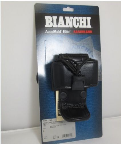 Bianchi 22704 AccuMold Elite 7923 Adjustable Plain Black Radio Holder - Size 1