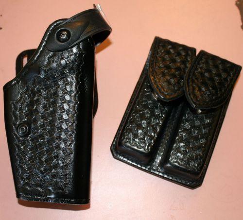 Safariland holster 6280-77-81 + don hume dual mag. pouch fits p220, p226, bda 45 for sale
