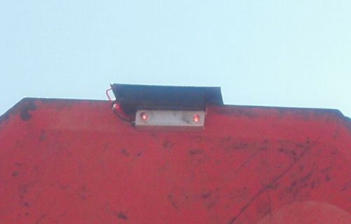 Solar powered traffic stop sign warning light, 2 flashing red leds, 3.6v, halo for sale