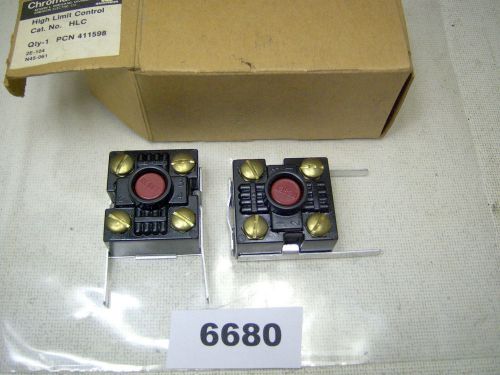 (6680) lot of 2 chromalox thermostat hlc-1610 for sale