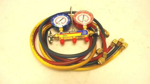 NICE Yellow Jacket R-22 R-404A R-410A Test &amp; Charging Manifold
