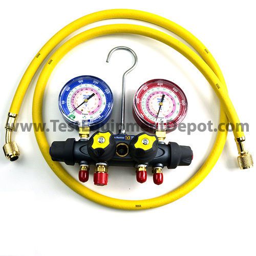 Yellow jacket 49967 titan 4-valve test &amp; charge manifold, psi (f) for sale
