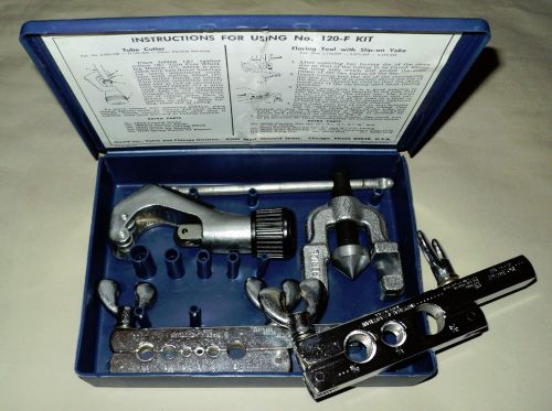 Imperial-eastman gould chicago flaring &amp; cutter kit no.120-f 45* tubing in case for sale