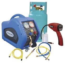 Mastercool 69100-55R Complete Refrigerant Recovery System with 55100-R Leak Dete
