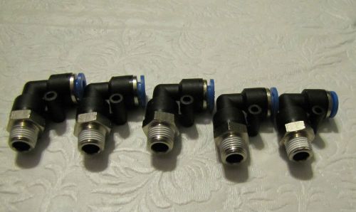 10 pieces  pneumatic 1/4&#034; tube x 1/8&#034; npt &#034;l&#034; push to connect  fitting for sale