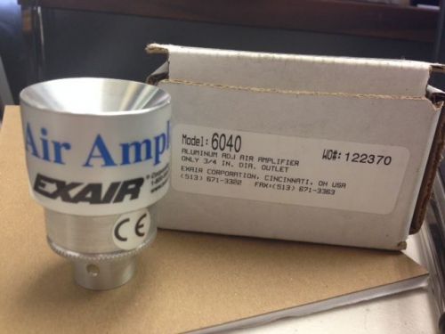 EXAIR 6040 Air Amplifier,0.75&#034; Inlet,8.9 CFM Aluminum