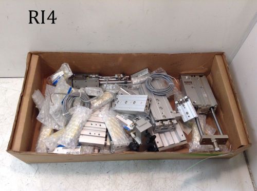 Grab Box of Assorted SMC Pneumatic Cylinders Linear Actuators Some New