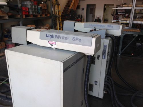 2 lumonics lightwriter spe nd:yag laser marking systems for sale