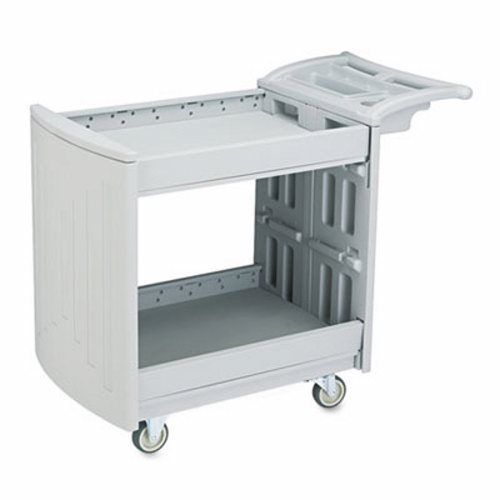 Safco Utility Cart, 2-Shelf, 45w x 23d x 37-1/4h, Light Gray (SAF5330GR)