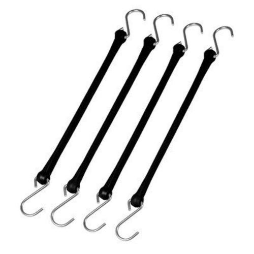 THE PERFECT BUNGEE PB18BK Bungee Strap,S-Hook,18 In.L,Black
