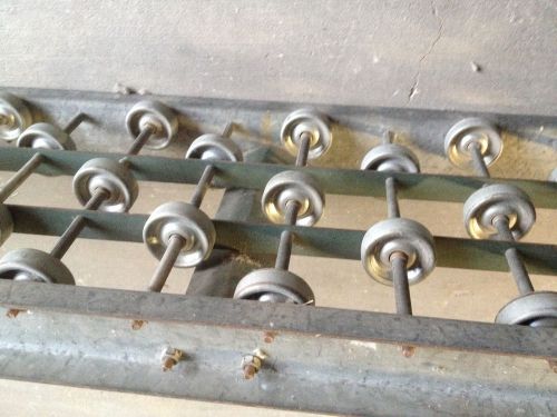 2pcs industrial steel loading dock truck conveyor roller castor wheel rail ramp for sale